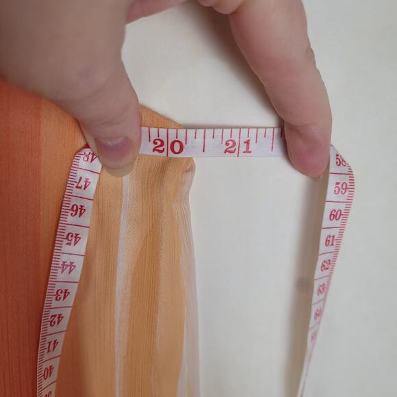 New York and Company sleeveless rainbow striped flowy maxi dress size Medium - Picture 8 of 9